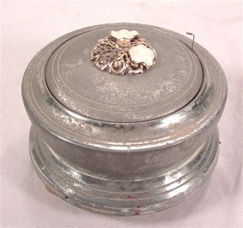 electric vintage powder boxes|antique powder box.